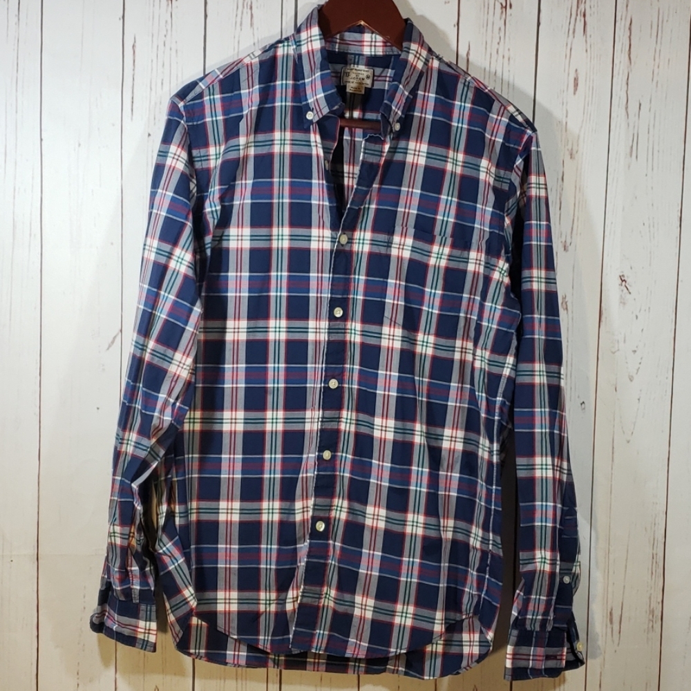 J. Crew Plaid button up Lightweight Medium